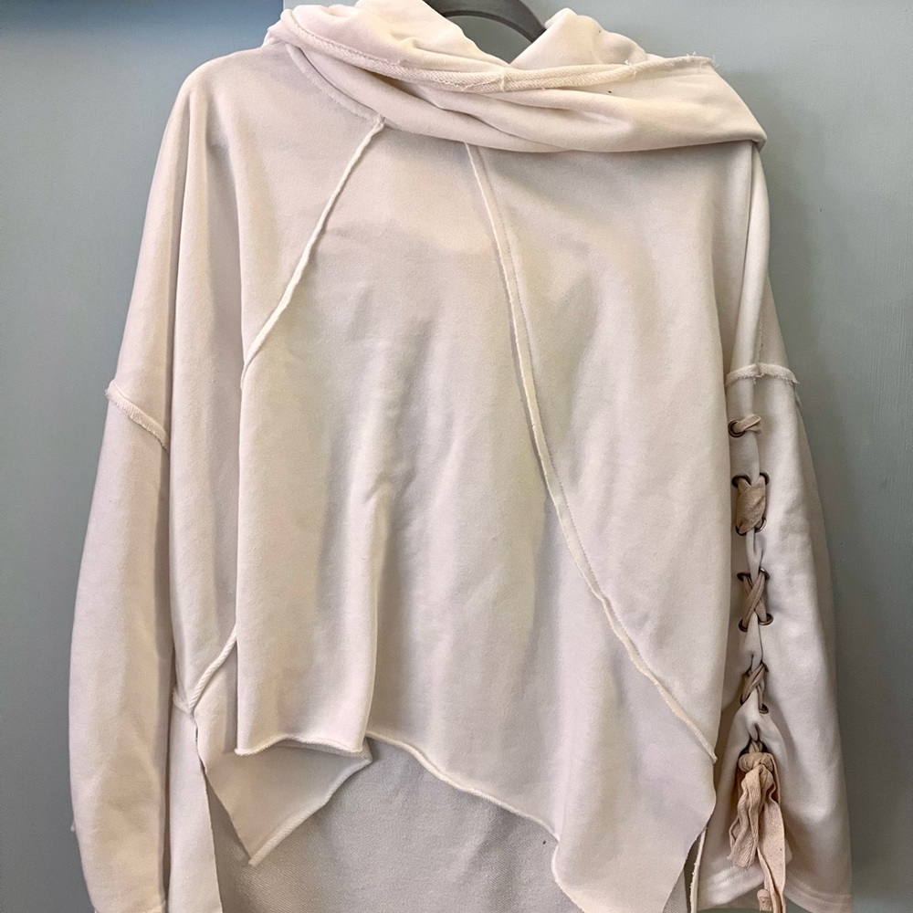 POL hooded tunic sweatshirt.